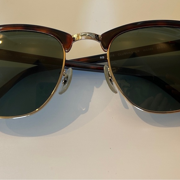 Ray-Ban Clubmaster Tortoise and Gold Sunglasses - Picture 6 of 7